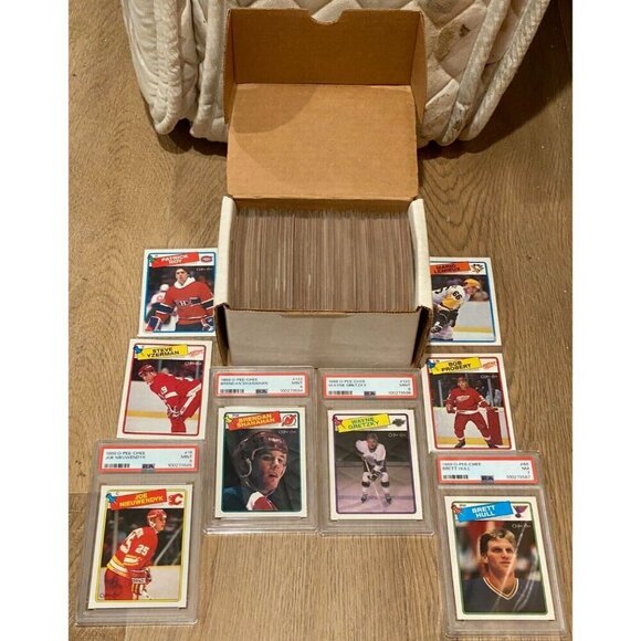 1988-89 O-Pee-Chee OPC Complete Hockey Set NM 1-264 WITH PSA 9 GRETZKY, SHANAHAN - Picture 2 of 8
